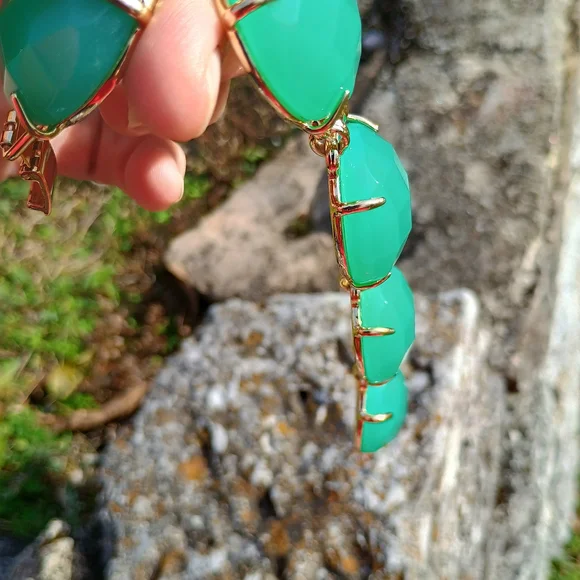 Kendra Scott (retired) chunky faceted Chalcedony Cassie, Preppy Core - Picture 9 of 14